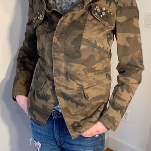 ZARA BASICS camo fitted jacket